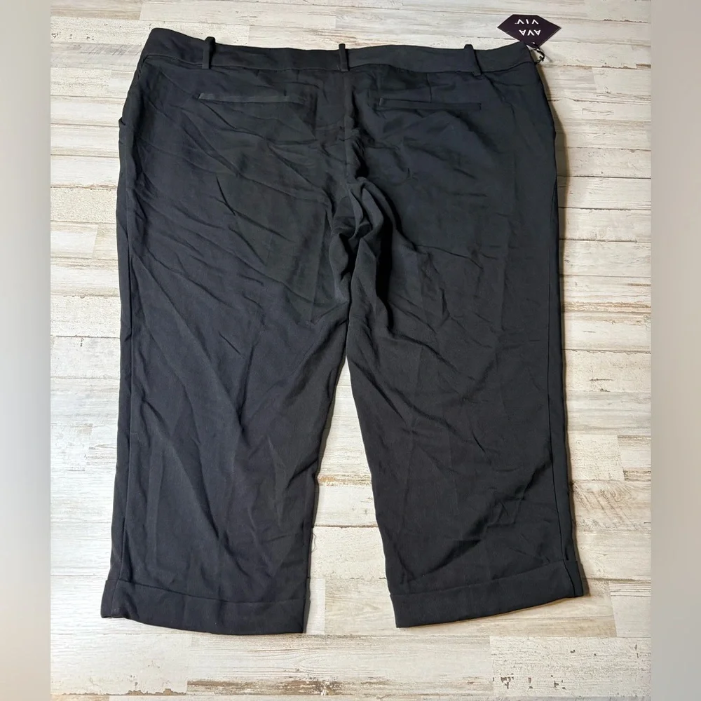 AVA & VIV Women's Crop Mid Rise Capris Dress Pants Size 24W - Picture 12 of 13
